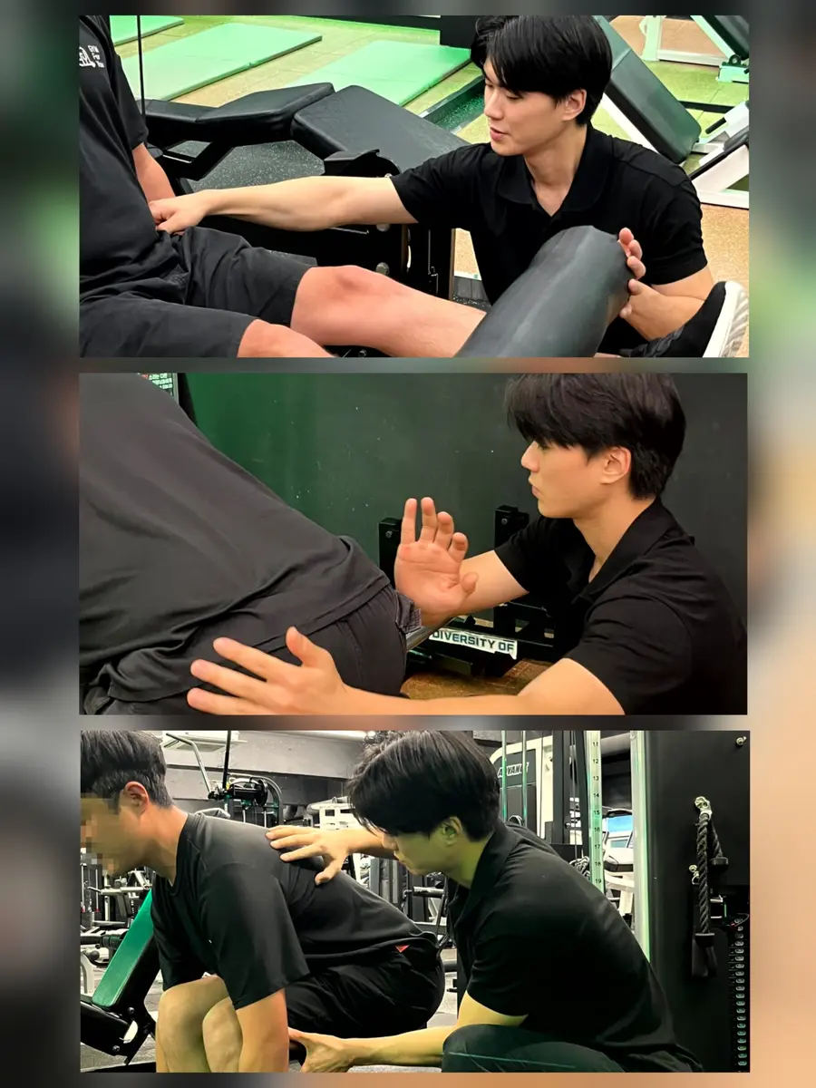 운동 자세를 안내하는 운동도우미